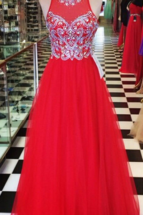 Red Prom Dresses,Prom Dress,Red Prom Gown,Prom Gowns,Elegant Evening Dress,Modest Evening