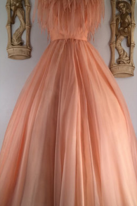 Custom Made Elegant Chiffon Evening Dress A-line Evening Dress Floor-length Evening Dress
