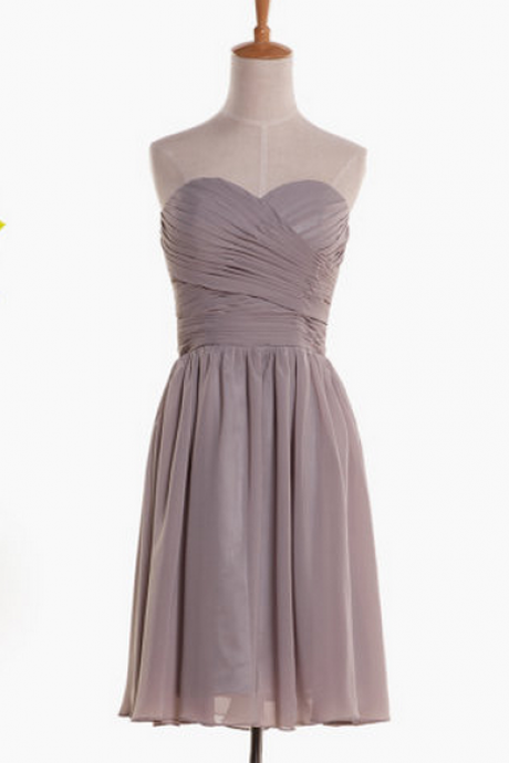 Chiffon Short Prom Dress ,evening Short Dress.bridesmaid Dress Short