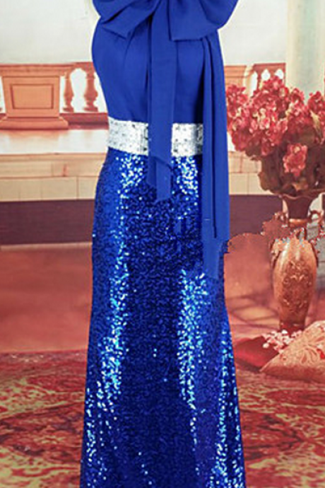 Prom Dresses,Formal Prom Dress,Royal Blue Prom Dresses,Sequins Prom Dress,