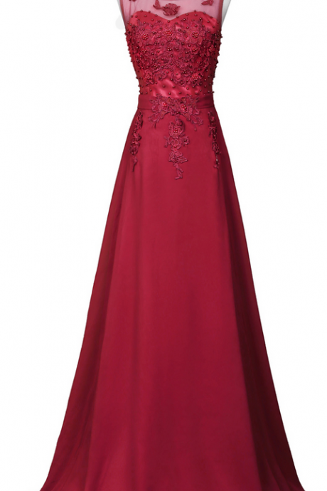 Charming Burgundy A Line Evening Dresses Lace Applique Beaded Strapless Long Elegant Prom Dress Robe De Soiree Formal Gowns