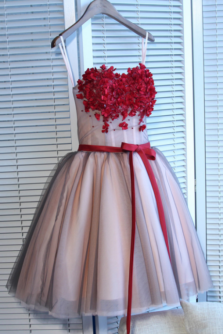 Short Homecoming Dresses,a-line Sweetheart Short Mini Tulle Short Prom Dress Homecoming Dresses