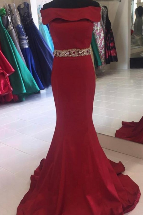 Charming Prom Dress,sexy Prom Dress, Mermaid Evening Dress,sweep Train Evening Gowns,formal Prom Party Dress