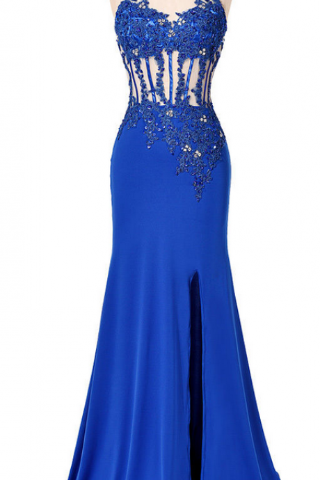 Royal Blue Mermaid Prom Dress,long Prom Dresses,charming Prom Dresses,evening Dress Prom Gowns, Formal Women Dress,prom Dress,
