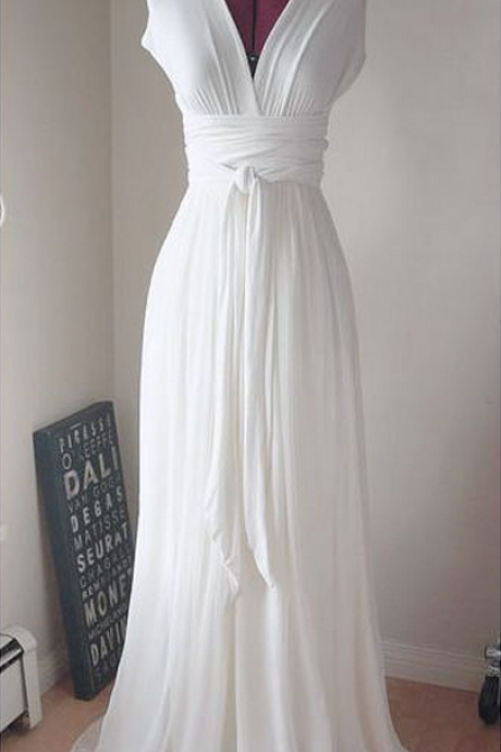 Design Prom Dresses, The Charming White Evening Dresses, Prom Dresses, Real Made Prom Dresses
