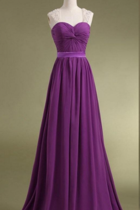 Purple Prom Dresses,long Prom Dresses,party Dresses,plus Size Dresses,chiffon Evening Dresses,sexy Evening Gowns