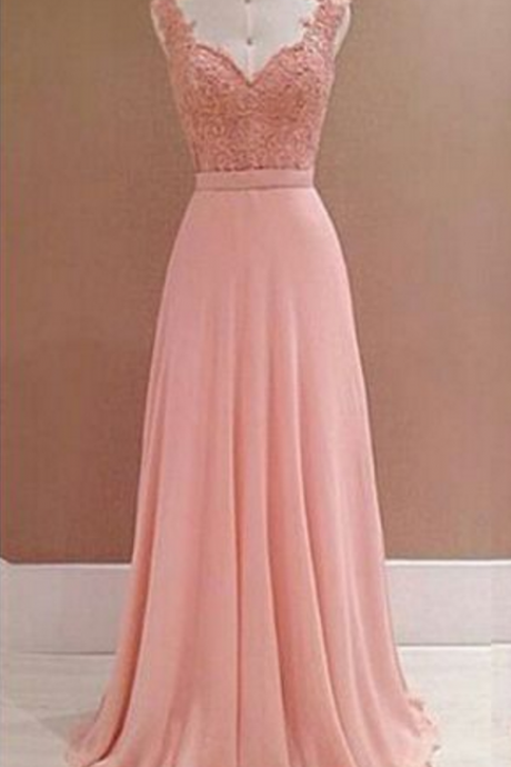 A-line Princess Prom Dress,long Prom Dress,lace And Chiffion Prom Dress,high Quality Prom Dress,custom Made Prom Dress,elegant Wowen Dress,party
