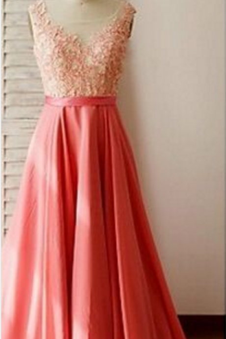 A-line princess prom dress,long prom dress,chiffion dress,sexy prom dress,high quality custom dress,elegant wowen dress