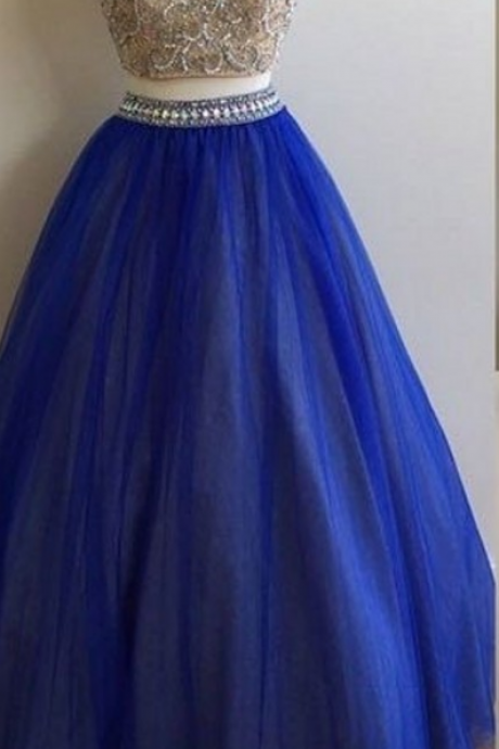 Royal Blue Two Ball Gowns, Evening Dresses.