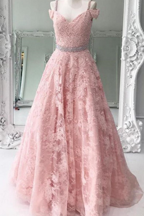 Pink Bespoke Ball Gown For Prom Dress.prom Dress