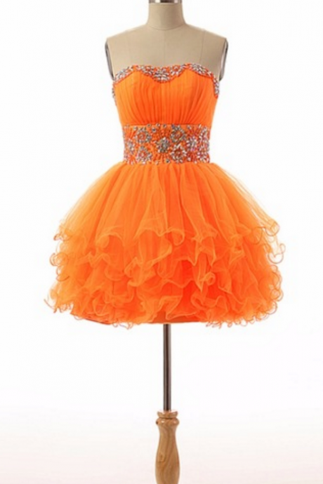 Adorable Custom Gown Worn By The Royal Cocktail Dress Orange