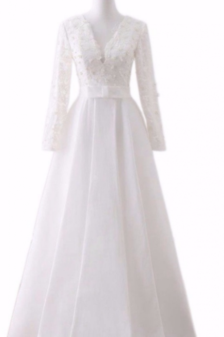 Dress Lace The Evening Gown Of Pearl Gown, The Evening Long Sleeve Burning Bride's Beautiful Dress Gown