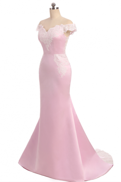 Rose Wedding Dress V- The Mermaid Evening Gown With A Long Gown Of Satin Cape Satin Gown Evening Gown