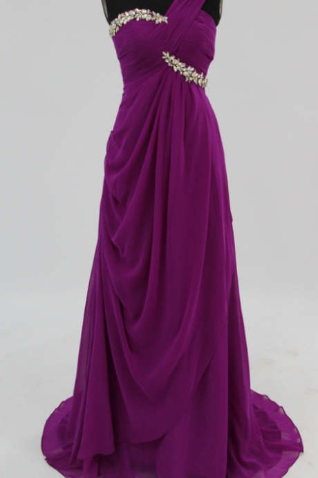 Dress Silk Purpura, A Formal Evening Gown For Evening Pyjamas Evening Gown