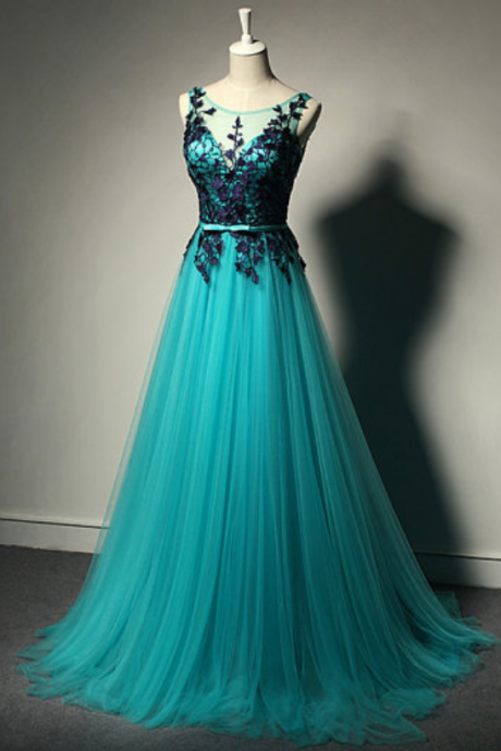 New Fashion Prom Dresses,Blue Prom Dress,Tulle Formal Gown,Lace Prom Dresses,Black Evening Gowns,Tulle Formal Gown For Teens