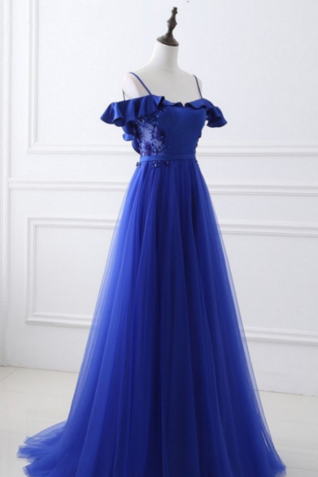 Unique, Blue Prom Dresses Fashion Evening Dresses