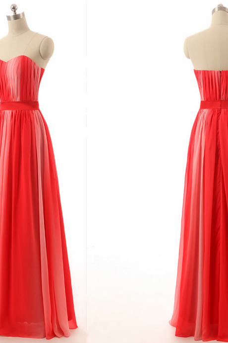  long bridesmaid dress, red bridesmaid dress, popular bridesmaid dress, chiffon bridesmaid dress, affordable bridesmaid dress