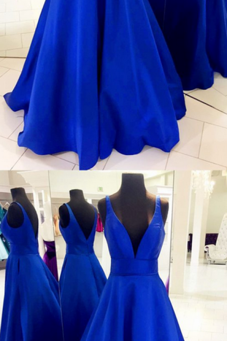 Royal Blue Prom Dresses,ball Gowns Prom Dress,long Prom Dress,royal Blue Evening Gowns,satin Prom Dress,satin Evening Gowns,prom Long