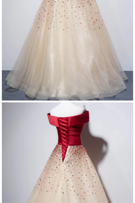Elegant Prom Dress,off The Shoulder Prom Dress,tulle Prom Dress,a-line Prom Dr,long Prom Dress,evening Dress