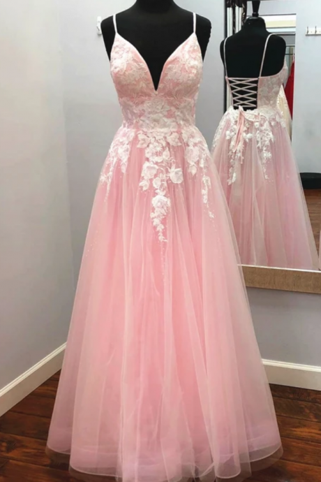 Prom Dress Lace Up Back, Evening Dress, Formal Dress, Graduation School Party Gown