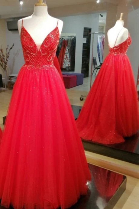 Prom Dress Beaded Bodice, Winter Formal Dress, Pageant Dance Dresses, Back To School Party Gown