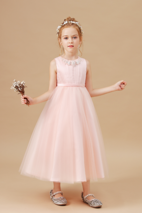 Flower girl dresses,Kid Dress For Girl Birthday Christmas Clothes Party Costume Children Wedding Party Prom Princess Kids Baby Banquet Clothes