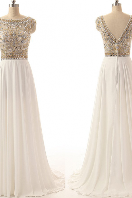 Long Prom Dress,charming Prom Dress,white Prom Dress, Prom Dress,formal Party Dress
