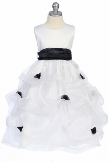 new marrylove Organza Girls Princess Skirt Dress white Flower Girl Dress Costumes Children Children's Wear Skirt Dress Dress Skirt