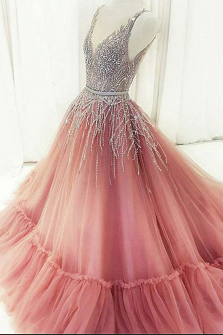 Stunning Sequins Long Customize Evening Dress, Long Formal Prom Dress