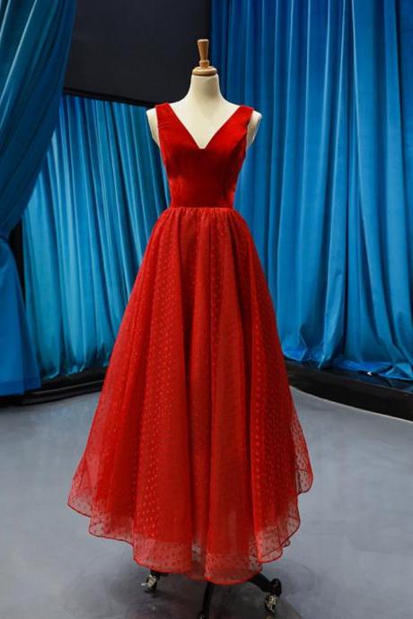 Prom Dresses Fashion Red Evening Party Dress 2022 Wedding Full-feet Bride Toast Dress