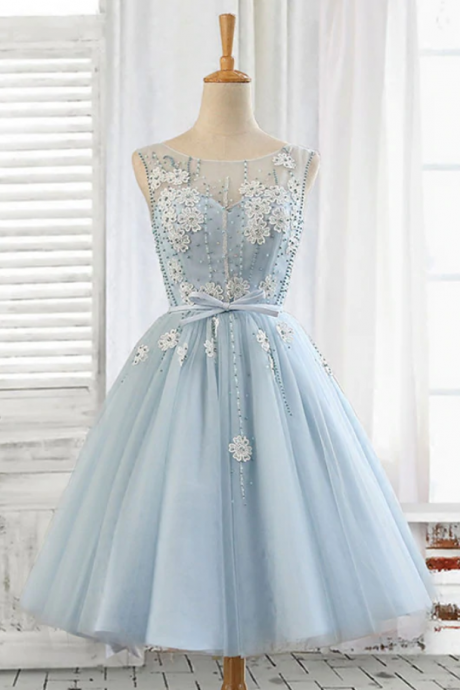 Homecoming Dresses,cute A Line Lace Tulle Short Prom Dress, Homecoming Dress