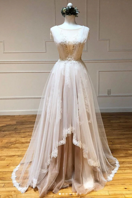 Prom Dresses,tulle Lace Long Prom Dress Evening Dress