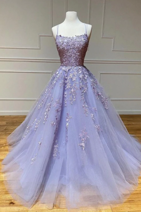 Prom Dresses,tulle Lace Long Prom Dress Evening Dress