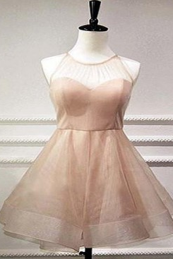 Champagne Homecoming Dresses, Homecoming Dresses A-line