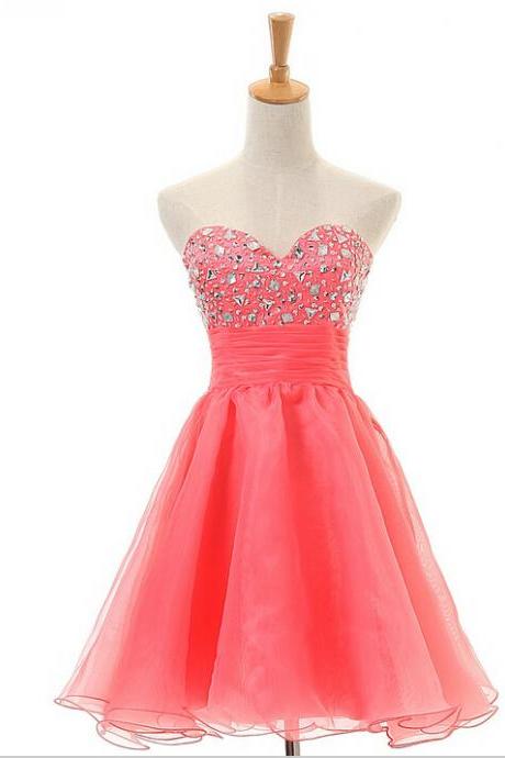 Beautiful Strapless Homecoming Dresses,cute Short Homecoming Dress For Girls