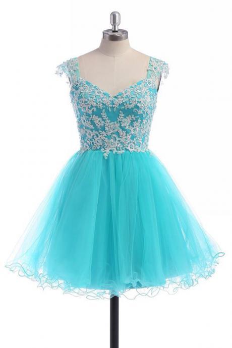 Gorgeous Baby Blue Lace Homecoming Dress,prom Dress,graduation Dress,party Dress,short Homecoming Dress,short Prom Dress,homecoming Dress
