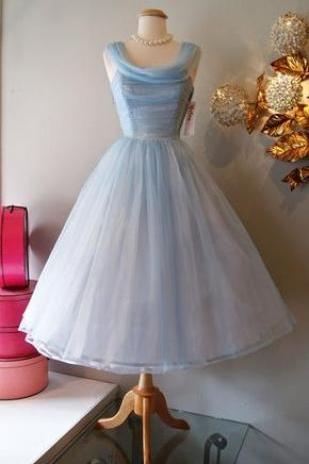 Vintage Homecoming Dress,homecoming Dress Vintage,blue Homecoming Dress