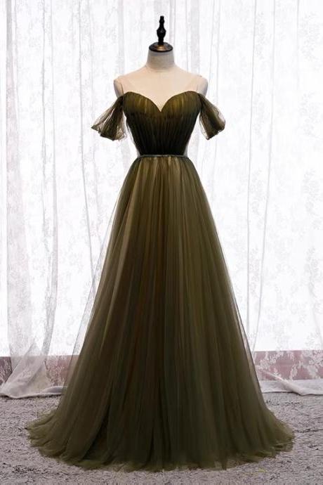 Off-the-shoulder Evening Dress, Style, Long Light Luxury Prom Dress