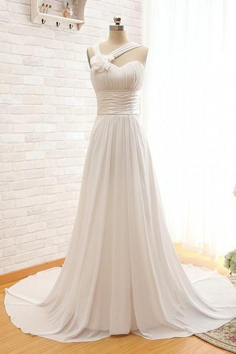 Simple Elegant A-line Formal Prom Dress, Beautiful Long Prom Dress, Banquet Party Dress