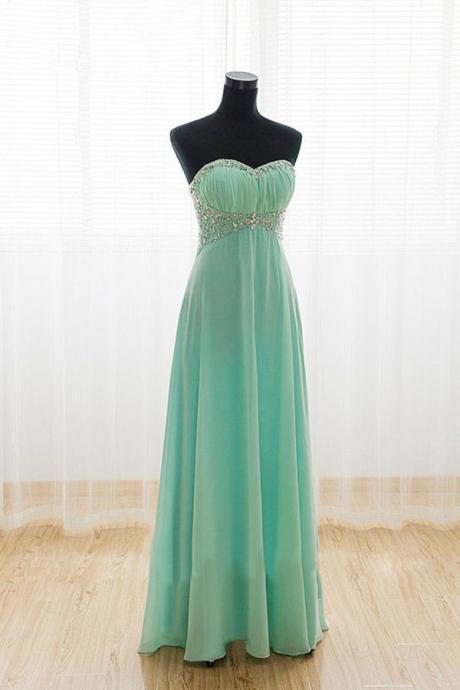 Elegant A-line Off-the-shoulder Chiffon Formal Prom Dress, Beautiful Long Prom Dress, Banquet Party Dress