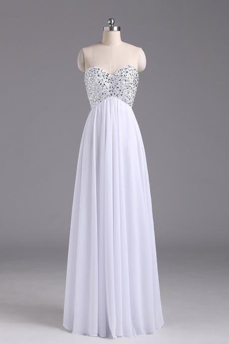 Elegant Sexy Chiffon A Line Formal Prom Dress, Beautiful Long Prom Dress, Banquet Party Dress