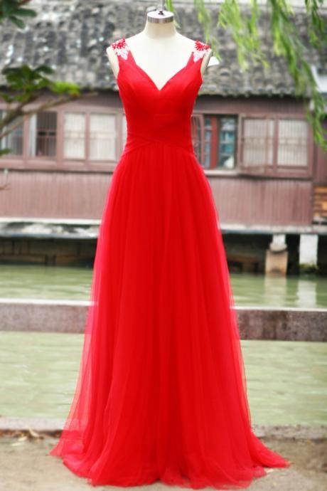 Elegant Sweetheart Open Back Tulle Formal Prom Dress, Beautiful Long Prom Dress, Banquet Party Dress