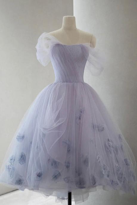 Elegant Sweetheart Tulle A-line Formal Homecoming Dress, Beautiful Prom Dress, Banquet Party Dress