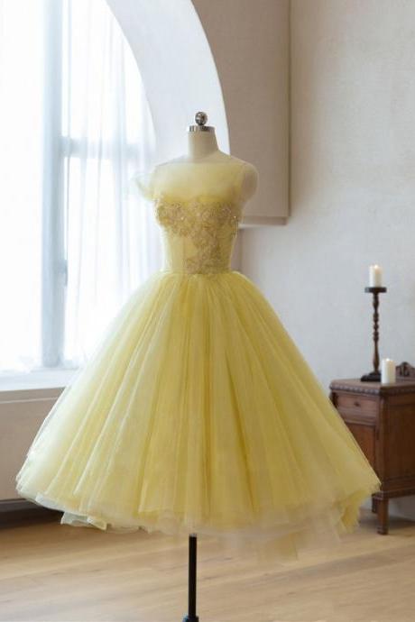 Elegant Sweetheart Beads Tulle Homecoming Dress, Beautiful Short Dress, Banquet Party Dress