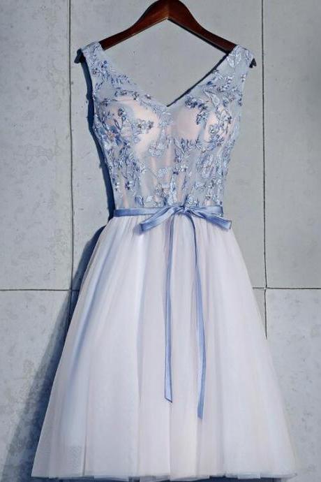 Elegant Sweetheart A-line Tulle Homecoming Dress, Beautiful Short Dress, Banquet Party Dress