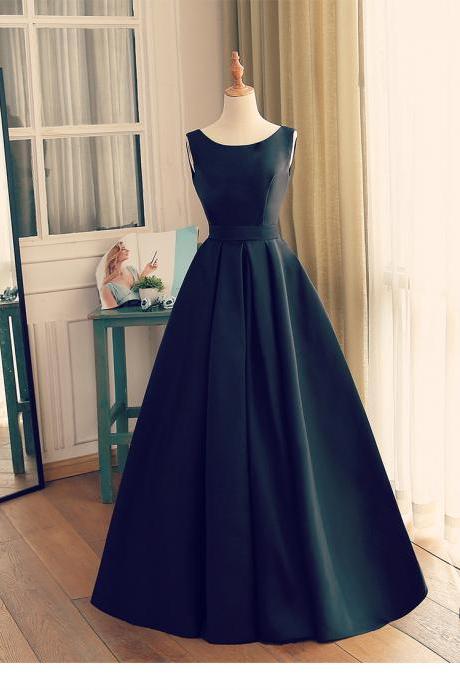 Elegant Sweetheart A-line Satin Evening Dress ,formal Party Dress,prom Dress
