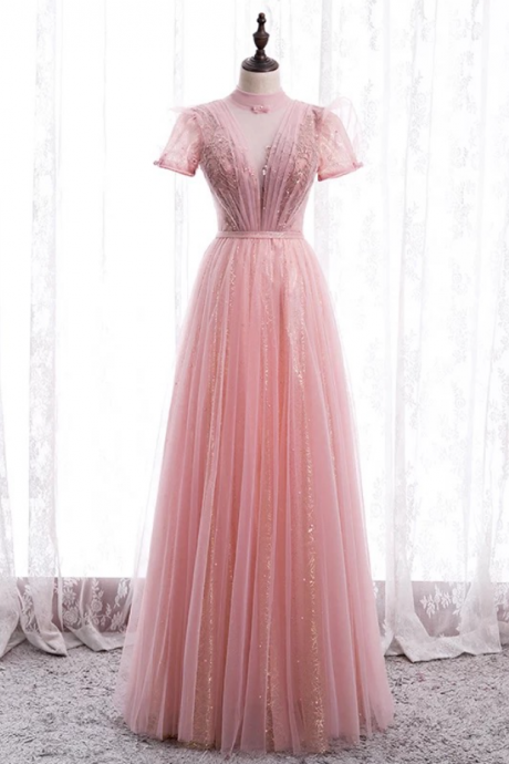 Prom Dresses,pink Prom Dress, Fairy Prom Dress, Sweet Party Dress