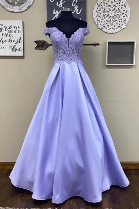 Prom Dresses,off The Shoulder Long Pageant Dress Evening Gown