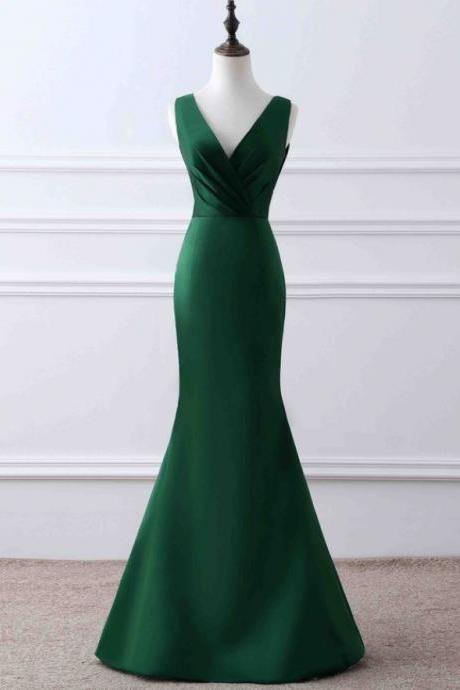 Prom Dresses,stylish Party Dress,sexy Prom Dress,dark Green Evening Dress