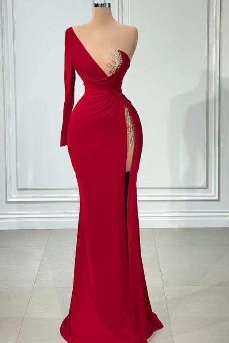 Prom Dresses,simple Eveniing Dress, Cocktail Dresses, Sexy Party Dresses Red Evening Dresses